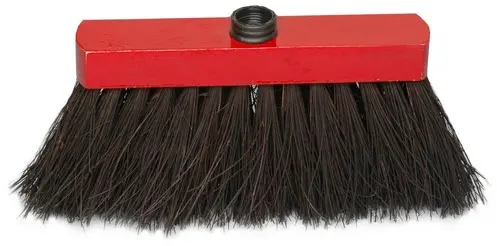 BALAI PIASSAVA SYNTHETIQUE 26 CM NOIR BOIS LAQUE ROUGE AD