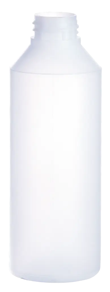 [3067] BIDON - FLACON CYLINDRIQUE VIDE 1 L + BOUCHON A CLAPET