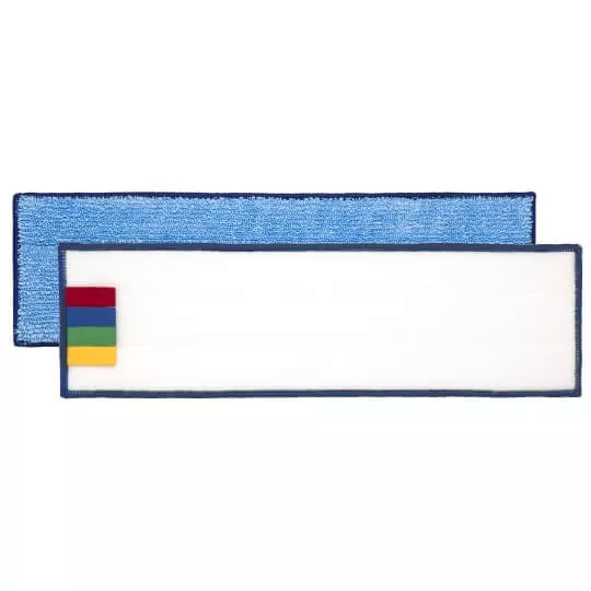 [810] FRANGE MICROFIBRE BANDEAU CLASSIQUE BLEUE VELCRO 40 CM