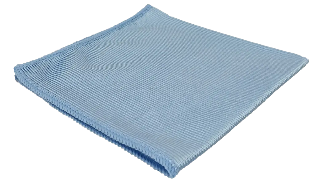 LAVETTE MICROFIBRE SPECIALE VITRES (300 LAVAGES) 38 X 38 CM
