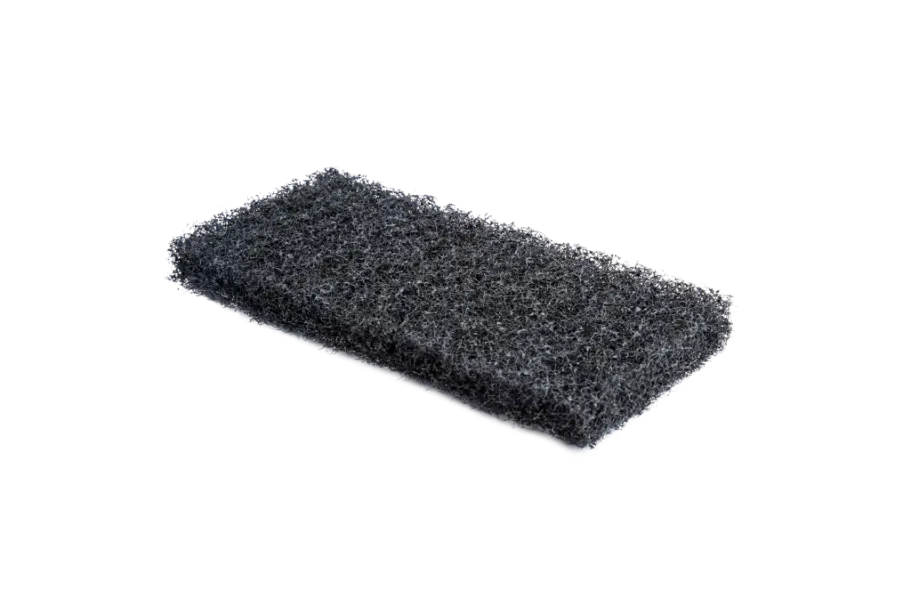 TAMPON ABRASIF PORTE PAD 12x25 :  NOIR