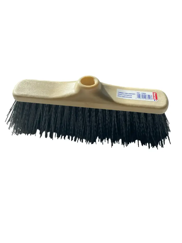 [3320] BALAI D'EXTERIEUR SOLS CIMENT PVC NOIR  29 CM 