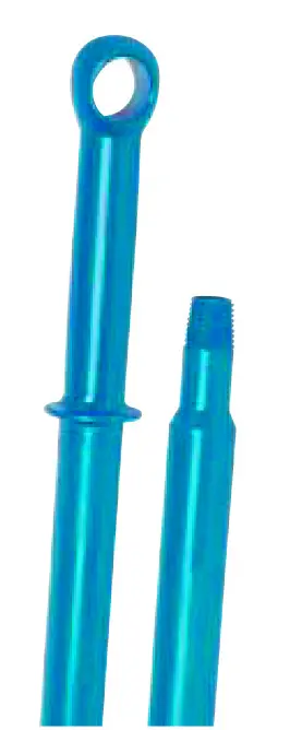 MANCHE MONOBLOC ALIMENATIRE 140CM BLEU