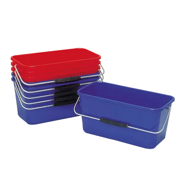 SEAU RECTANGULAIRE 14 L BLEU - LAVEUR DE VITRE