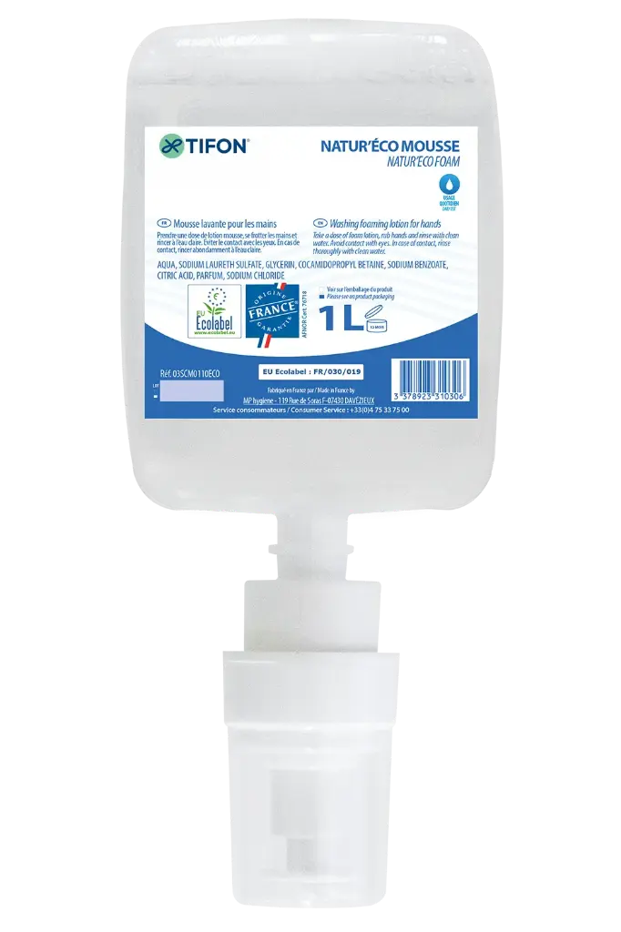 CREME LAVANTE MAINS MOUSSE  TIFON 0.9 l - NATUR'ECO
