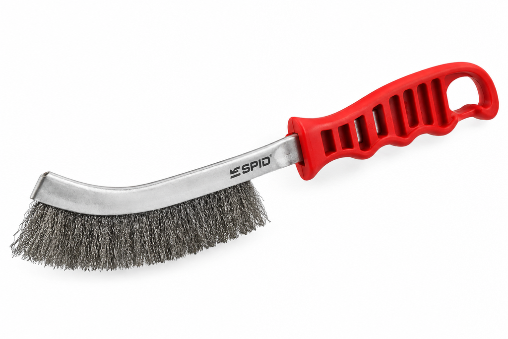 BROSSE METAL SPID POIGNEE ROUGE