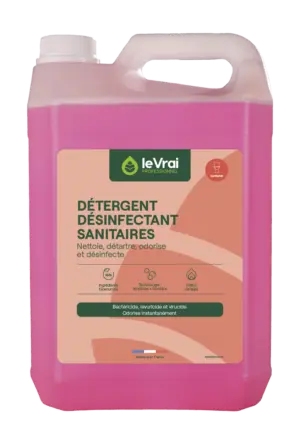 DDS DÉTERGENT DÉSINFECTANT SANITAIRES PAE 5 L