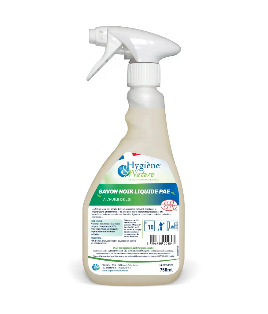 SAVON NOIR LIQUIDE PAE ECOCERT 750 ML
