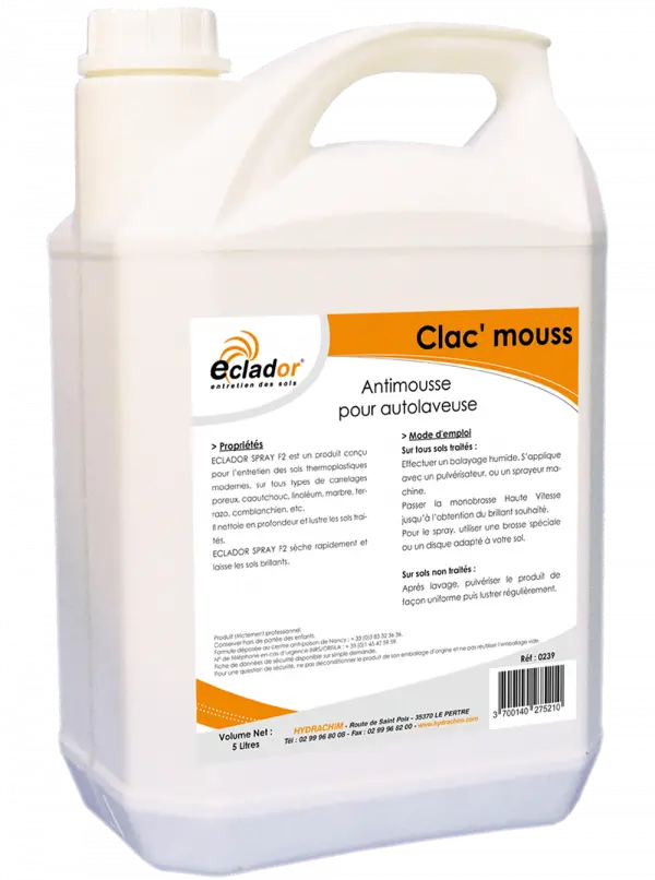 CLAC'MOUSSE - ANTIMOUSSE DETERGENT AUTOLAVEUSE X 5L
