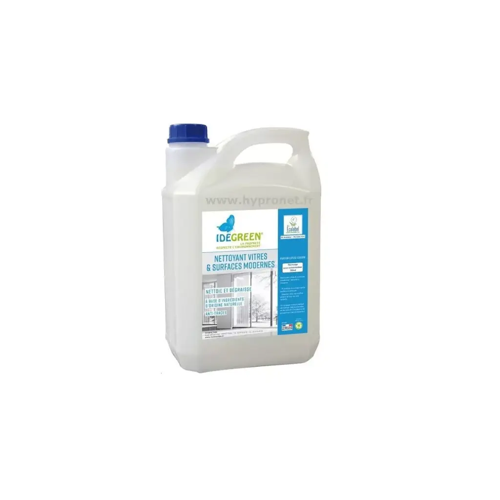 IDEGREEN ECOLABEL NETTOYANT VITRES ET SURFACES 5L