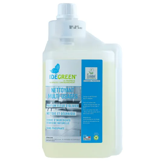 IDEGREEN ECOLABEL NETTOYANT MULTI USAGE SOLS 1L DOSEUR
