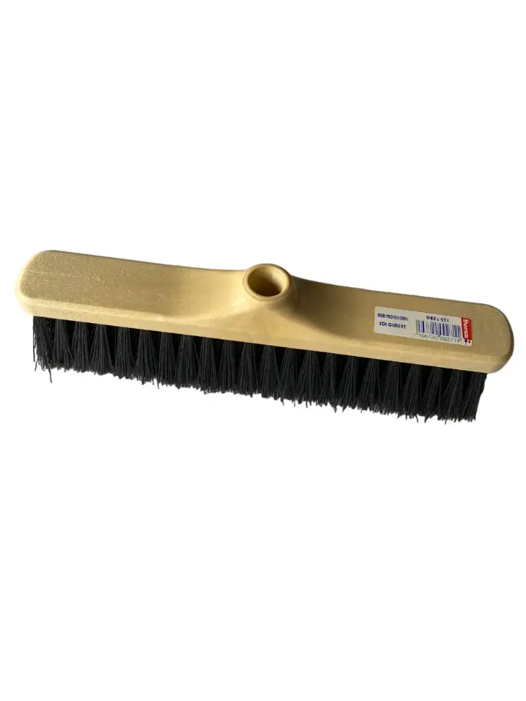 BALAI EXTÉRIEUR SOL CIMENT PVC FIBRE NOIR 38CM