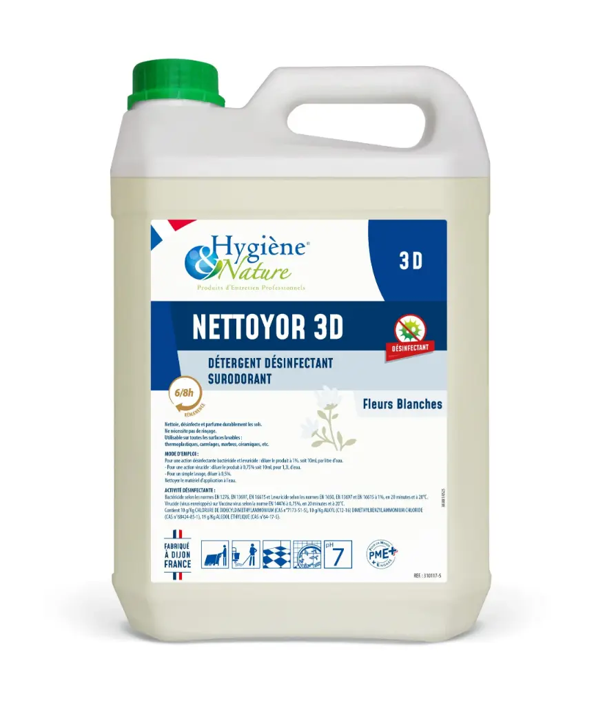 NETTOYOR 3D X 5 L - FLEURS BLANCHES