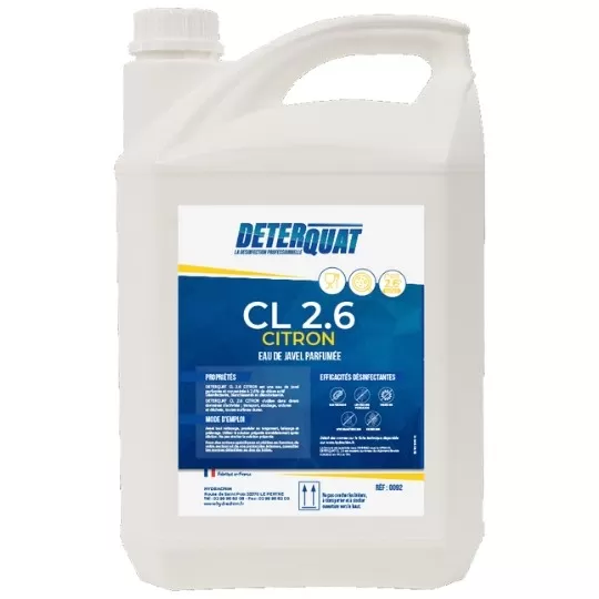 DETERQUAT EAU DE JAVEL 2.6 - 5L