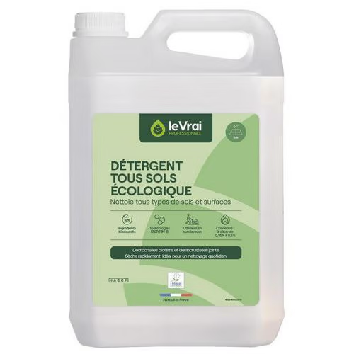 DETERGENT TOUS SOLS ECOLOGIQUE 5L VRAI