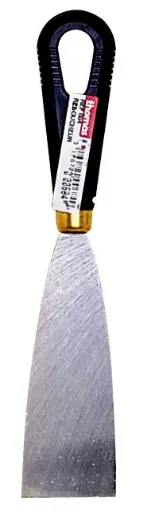[684] COUTEAU A MASTIC N°4 / SPATULE LAME ACIER 4 CM MANCHE PLASTIQUE