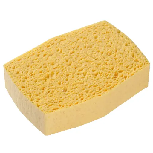 [3198] EPONGE VEGETALE BLONDE BORDEE N° 6  (123 X 91 X 35)