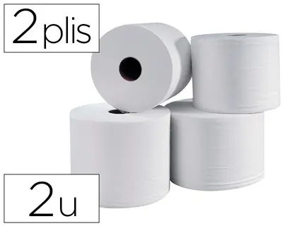[01BI8016CP] BOBINE 1000F BLANCHE 2 PLIS X 2 BOBINES