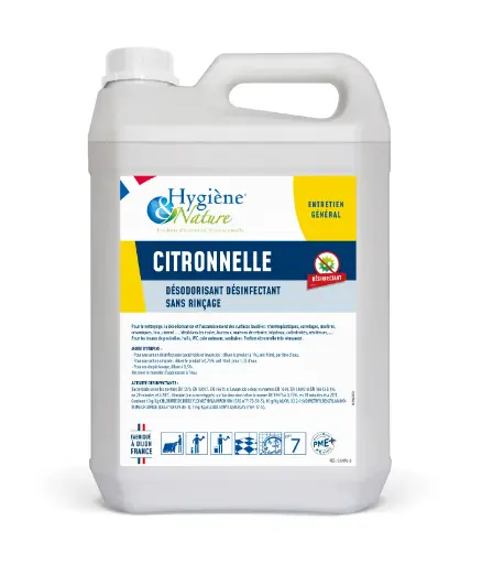 [333093/5] CITRONNELLE NETTOYANT DÉSODORISANT DÉSINFECTANT 5L