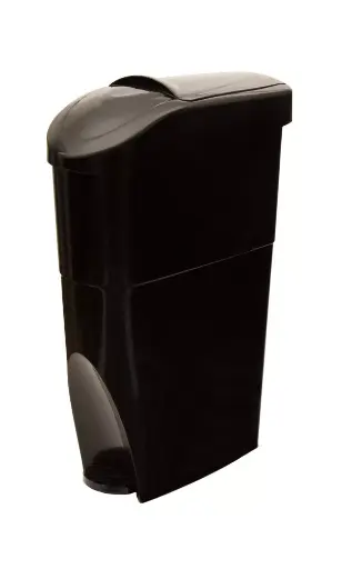 [636/N] POUBELLE A PEDALE SERENA 20 L NOIRE HYGIENE FEMININE